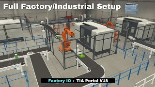 Factory IO  TIA Portal V18  Mastering PLC Control with Realistic Simulation 🔥 [upl. by Nnylkcaj]