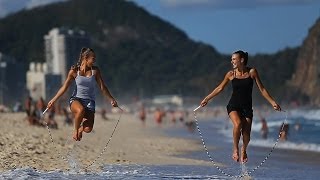 Worlds Best Jump Rope Sisters  Rope Skipping Duo [upl. by Gorski714]