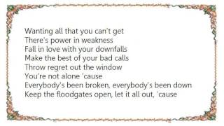 Colbie Caillat  Floodgates Lyrics [upl. by Nylecyoj]