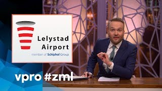 Lelystad Airport en Schiphol  Zondag met Lubach S07 [upl. by Deeyn512]