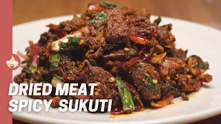 🇳🇵 Savory Secrets Spicy 🌶️ Sadeko Sukuti  Nepali Dried Meat 🥩 Pickle Recipe  Pabs Kitchen [upl. by Hujsak]