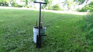 Planting trees with a DIBBLE BAR  Planting Seedlings [upl. by Urba]