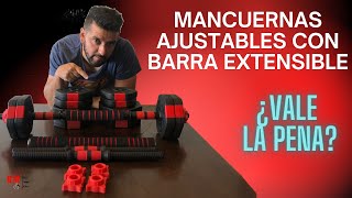 MANCUERNAS AJUSTABLES CON BARRA EXTENSIBLES  ¿VALE LA PENA [upl. by Yelmene]