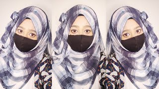 New 2025 Trendy Hijab Tutorial With Mask By Wajeeha Fatima [upl. by Akima74]