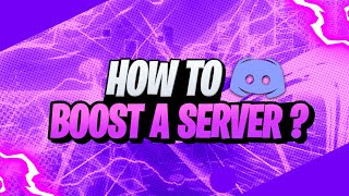 How to Boost a server discord [upl. by Hussey]