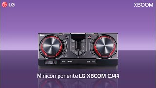 Minicomponente LG XBOOM CJ44  ¡Es hora de empezar la fiesta [upl. by Goddard]