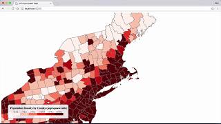 Adding zoom functionality to a map with D3js [upl. by Pauiie815]