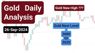 Gold Daily Analysis  26 Sep Gold Analysis Today  Gold Forecast  Gold live analysis [upl. by Leviram]