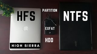 Format external HDD for mac and windows  EXFAT  Partition HDD for Time Machine High Sierra [upl. by Annaoj]