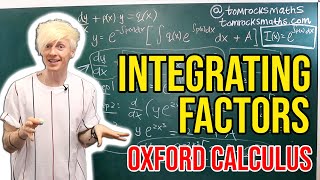 Oxford Calculus Integrating Factors Explained [upl. by Deste]