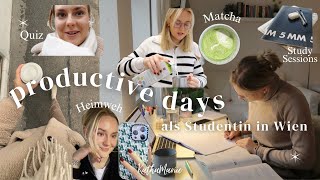 PRODUCTIVE VLOG 🤓 study sessions heimweh matcha prüfungen I KathaMariie [upl. by Madid]