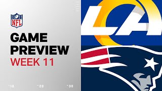 Los Angeles Rams vs New England Patriots  2024 Week 11 Game Preview [upl. by Feune]