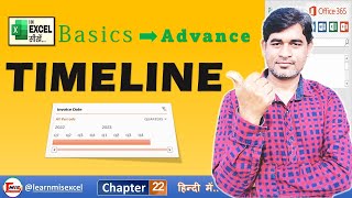 Timeline in Excel  Using Excel Timeline to Filter Date Range  Pivot Table  Part22 [upl. by Oirogerg]