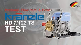 Kranzle HD 7122 TS  Performance Test [upl. by Adnuahsal]