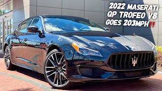 The 2022 Maserati Quattroporte Trofeo V8 Is Beauty and The BEAST [upl. by Julia]