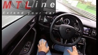 Škoda Kodiaq MY2017  Lane Assist activation  vključitev Lane Assist sistema [upl. by Aleen]