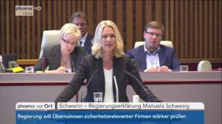 Regierungserklärung von Manuela Schwesig am 120717 [upl. by Zoha760]