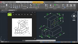 Autocad İzometrik Çizim isometric drawing  Autocad 3 Boyutlu Çizim  Autocad Perspektif Çizim [upl. by Ayotnahs799]