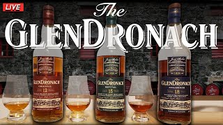 Live Scotch Whisky Review The Glendronach 12 15 amp 18 Year Olds [upl. by Anyale]