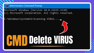 Scan amp Delete VIRUS Using CMD in Windows 1110 [upl. by Dall103]