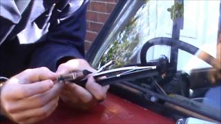 How to change a window wiper on your classic car [upl. by Ahsinnek]