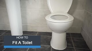 Wickes How To Fit a Toilet [upl. by Aisinoid]