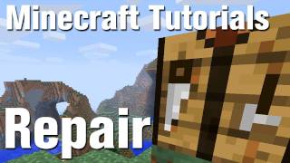 Minecraft Tutorial How to repair tools in Minecraft [upl. by Atipul]