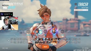 18K DMG DANTEH INSANE TRACER OVERWATCH SEASON 9 TOP 500 GAMEPLAY [upl. by Euqitsym]