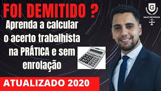 Aprenda a calcular a rescisão trabalhista na prática e sem enrolação Atualizado 2020 [upl. by Tailor]