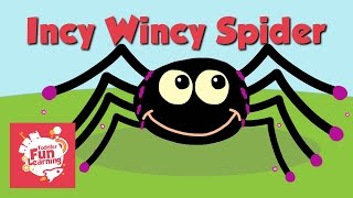 Incy Wincy Spider  Toddler Fun Learning  Nursery Rhyme [upl. by Warthman96]