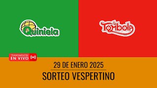 Sorteo Vespertino de Quiniela y Tómbola  29012025  Emisión en directo de Loteria Uruguaya [upl. by Nawoj]