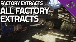 All Factory Extracts  Extract Guide  Escape From Tarkov [upl. by Rennob]