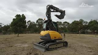 Construction Sales Mecalac 6MCR skid excavator review [upl. by Semaj]