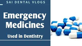 EMERGENCY MEDICINES IN DENTAL CLINIC  REPOST [upl. by Eido]