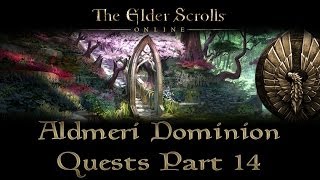 ESO  Aldmeri Dominion Quests  Part 14  Auridon Part 4  New in Town [upl. by Red]