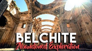 INCREDIBLE ABANDONED CATHEDRALS IN BELCHITE  TRAVEL VLOG SPAIN [upl. by Antrim]