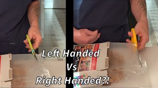 Left Handed Versus Right Handed Scissors  Stroke Survivor Gadget Review 1 [upl. by Pablo436]