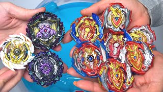 THE ULTIMATE EVOLUTION BEYBATTLE WITH LANE vs AIGER  Beyblade Burst Super King ベイブレードバーストスーパーキング [upl. by Ahsilyt891]