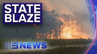 NSW Bushfires Largest fire front in Australia’s history  Nine News Australia [upl. by Peer320]