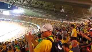 Germans sing and get Brazilian supporters applause [upl. by Fisher]