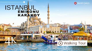 4K Istanbul Eminönü Karaköy Virtual Walking Tour  May 2024 [upl. by Gilges128]