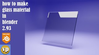 how to make glass material in blender 293 [upl. by Hillie571]