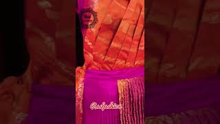 Dhoti style Bharatanatyam costume 💥trichy bharatanatyamdance trending fashion saree classical [upl. by Yetac]