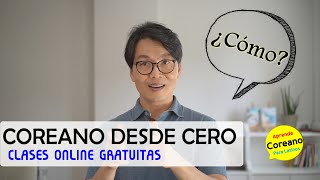 Coreano desde cero Clases online gratuitas [upl. by Koorb]