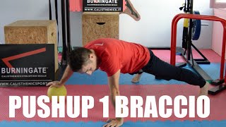 Calisthenics Corner PT20  Push Up One Arm  Propedeutiche [upl. by Anaiad]