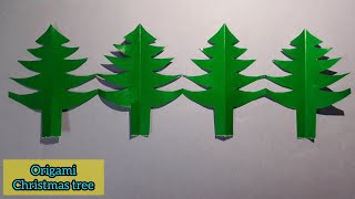 Easy decorative paper chain for Christmas  paper cutting design  DIY Christmas tree [upl. by Misa]