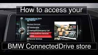 How to access your BMW Connected Drive Store in iDrive Houston Texas [upl. by Earezed607]