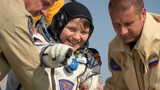 Expedition 59 Crew Lands Safely in Kazakhstan [upl. by Entirb841]