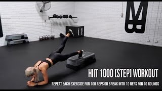 1000 HIIT STEP WORKOUT [upl. by Abramo]