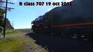 R class 707 special and Diesel freight Donnybrook Victoria 19 oct 2013 [upl. by Patrich220]